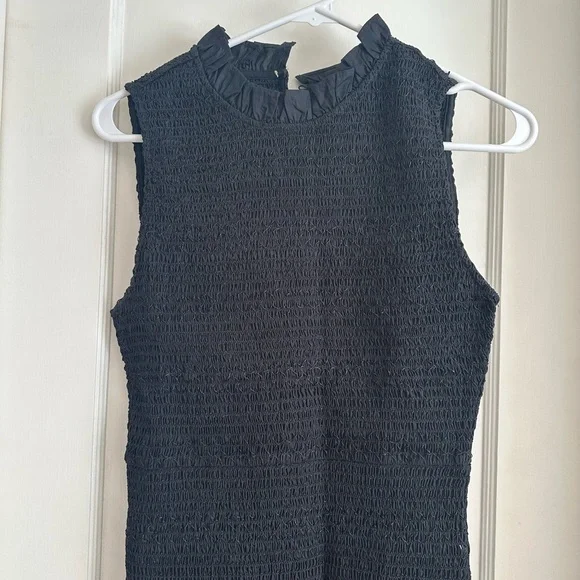 J.crew Smocked drop-waist dress in cotton poplin NWT - Picture 3 of 7